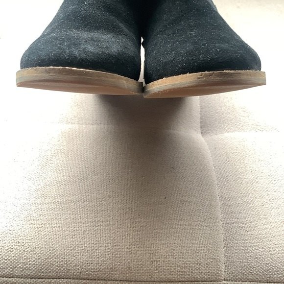 Blondo Natalia Waterproof Black Suede Leather Wedge Booties Ankle Boots Size 7.5 - Picture 10 of 16